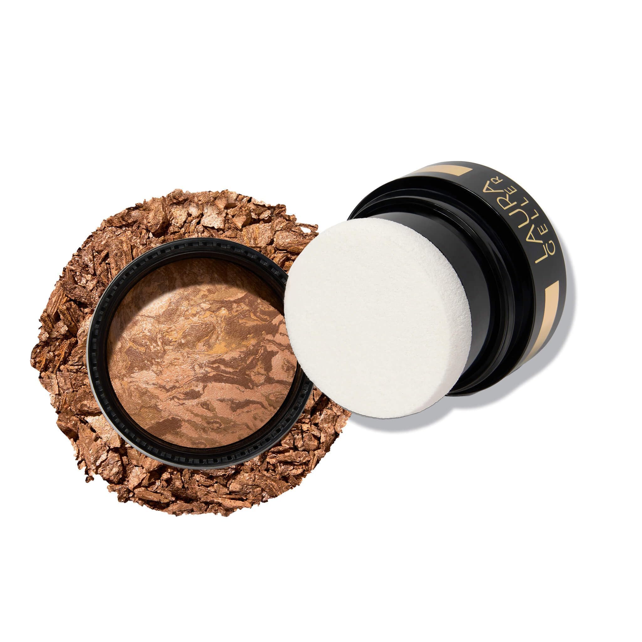 LAURA GELLER NEW YORK Award-Winning Baked Balance-n-Brighten Color Correcting Powder Foundation - Fair - Buildable Light to Medium Coverage - Demi-Matte Natural Finish