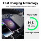 Temdan 4 Pack Lightning to USB C Adapter for iPhone 15/16/17 Pro/17 Pro Max,for iPhone 17/16 Charger,17/16 Accessories,Fast Charging & Data Transfer,USB C Charger Connector Cable,Not for Audio/OTG