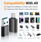 Temdan 4 Pack Lightning to USB C Adapter for iPhone 15/16/17 Pro/17 Pro Max,for iPhone 17/16 Charger,17/16 Accessories,Fast Charging & Data Transfer,USB C Charger Connector Cable,Not for Audio/OTG