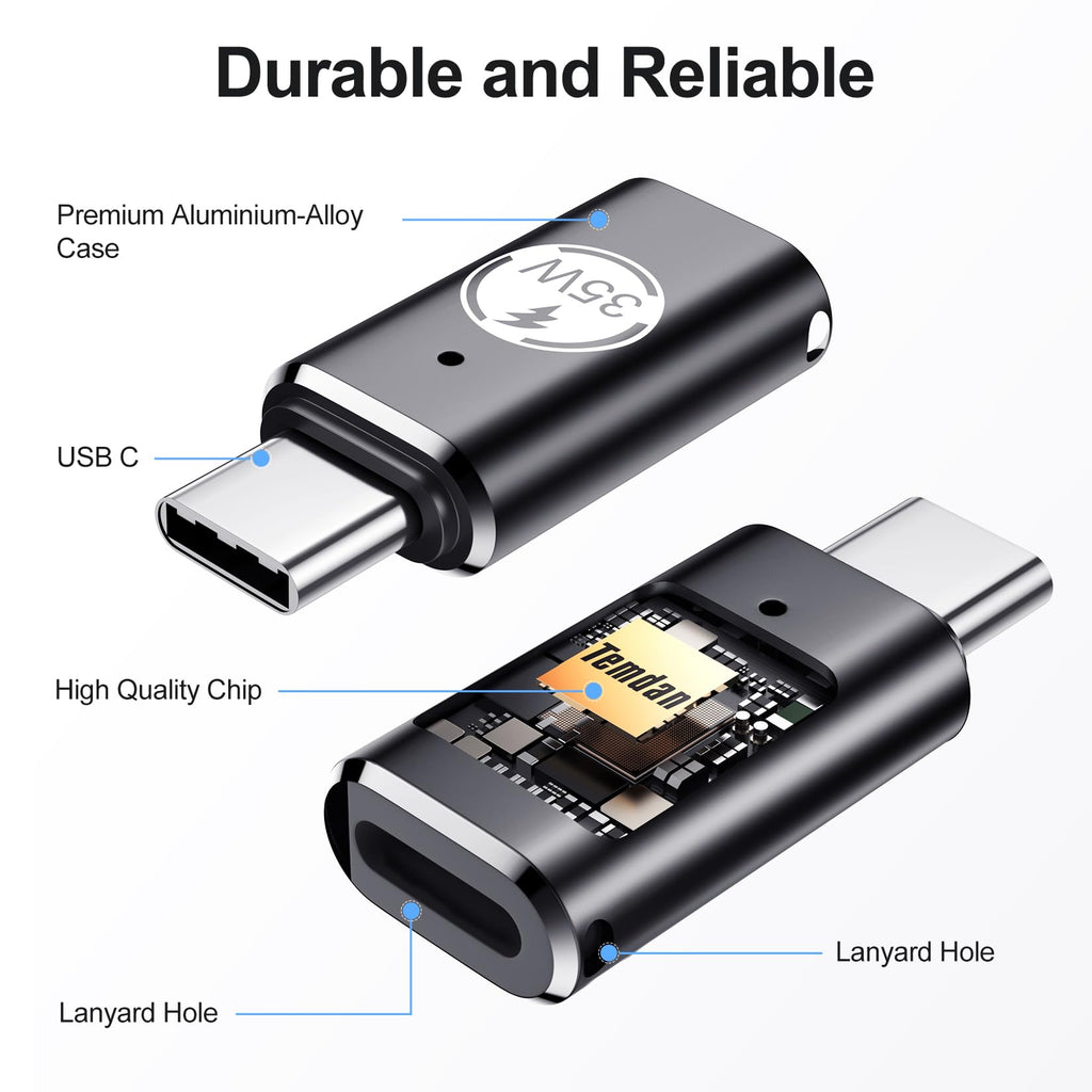 Temdan 4 Pack Lightning to USB C Adapter for iPhone 15/16/17 Pro/17 Pro Max,for iPhone 17/16 Charger,17/16 Accessories,Fast Charging & Data Transfer,USB C Charger Connector Cable,Not for Audio/OTG