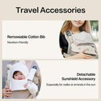 Rainbow Baby Carrier Newborn to Toddler, Breathable Mesh Baby Carrier with Adjustable Waist Rotary Knob, Enhanced Lumbar Support, Ergonomic, Sunshield,Lightweight Infant Carrier for 7-33 lbs