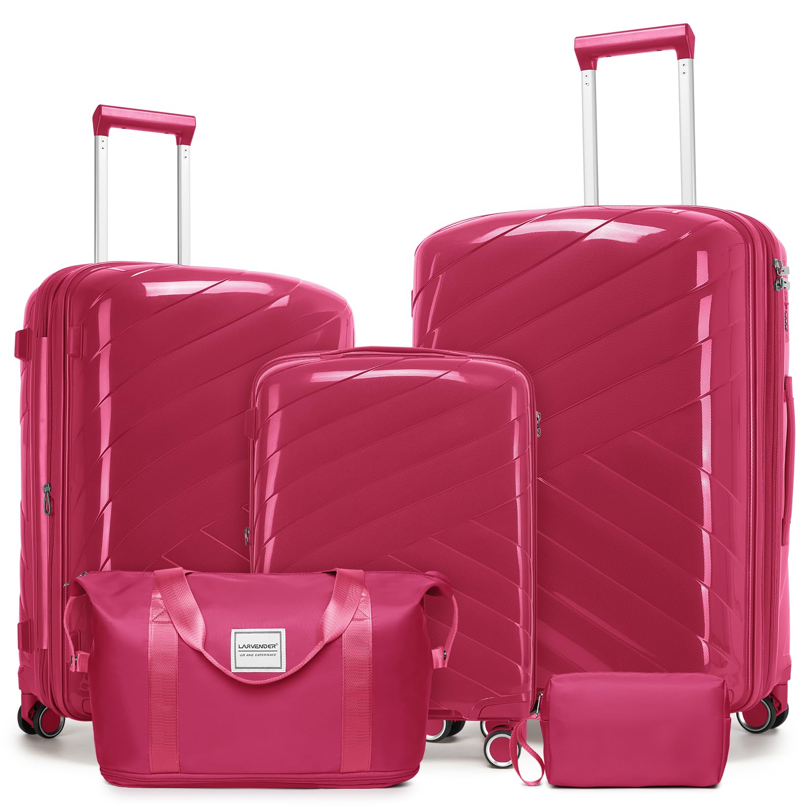 Carry On Luggage 22x14x9 Airline Approved, 20 Inch Expandable Hardshell Luggage Carry-on Suitcases with Spinner Wheels, Carry On Suitcase Set for Women (MOCHA)