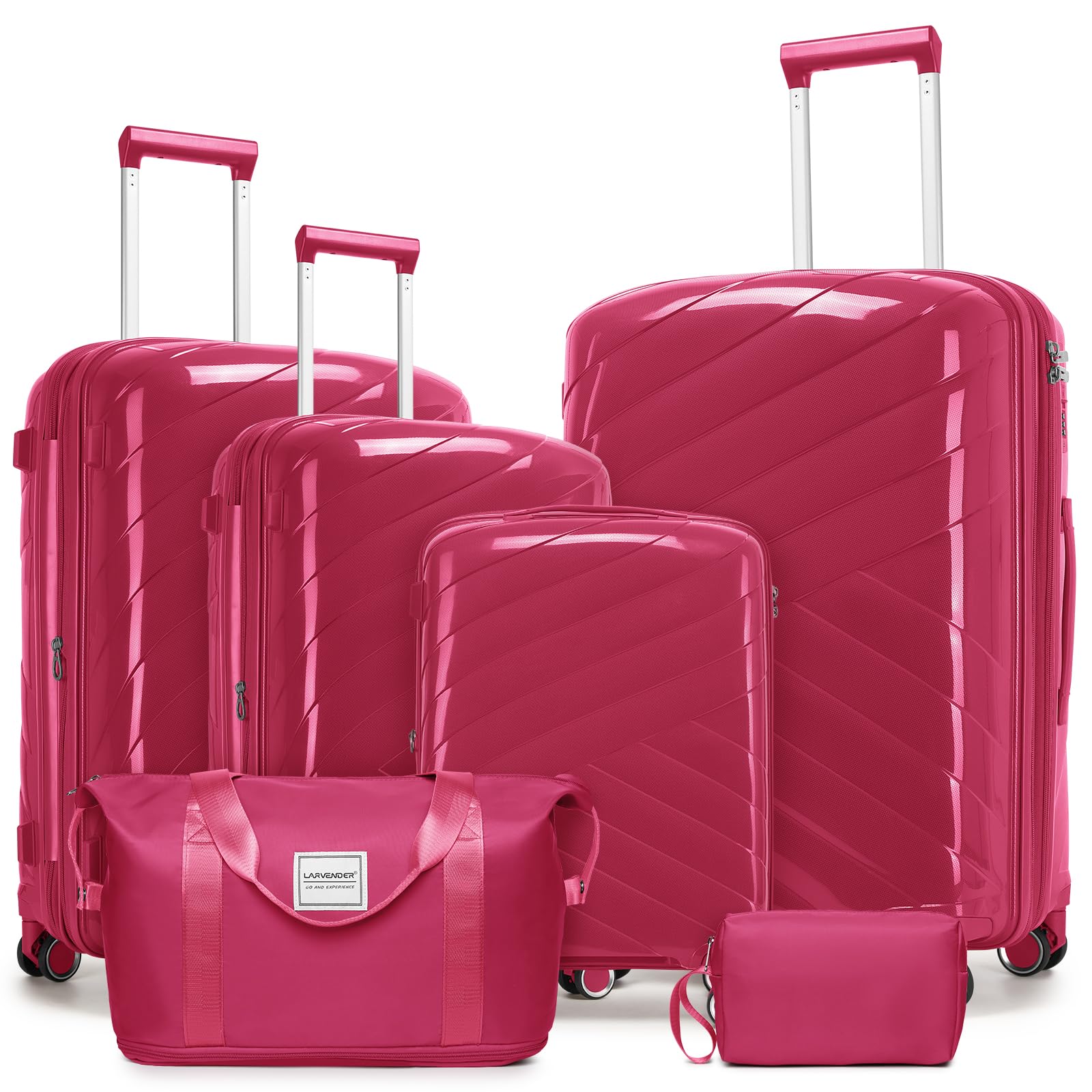 Carry On Luggage 22x14x9 Airline Approved, 20 Inch Expandable Hardshell Luggage Carry-on Suitcases with Spinner Wheels, Carry On Suitcase Set for Women (MOCHA)