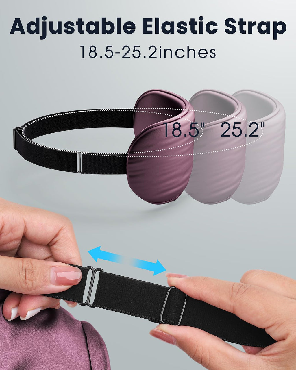 Heated Eye Mask - Cordless Eye Mask for Dry Eyes, FSA - HSA Eligible, Eye Relief, Improved Sleep, Washable Eye Heating pad for Travel and with Replaceable Shell (Gray)