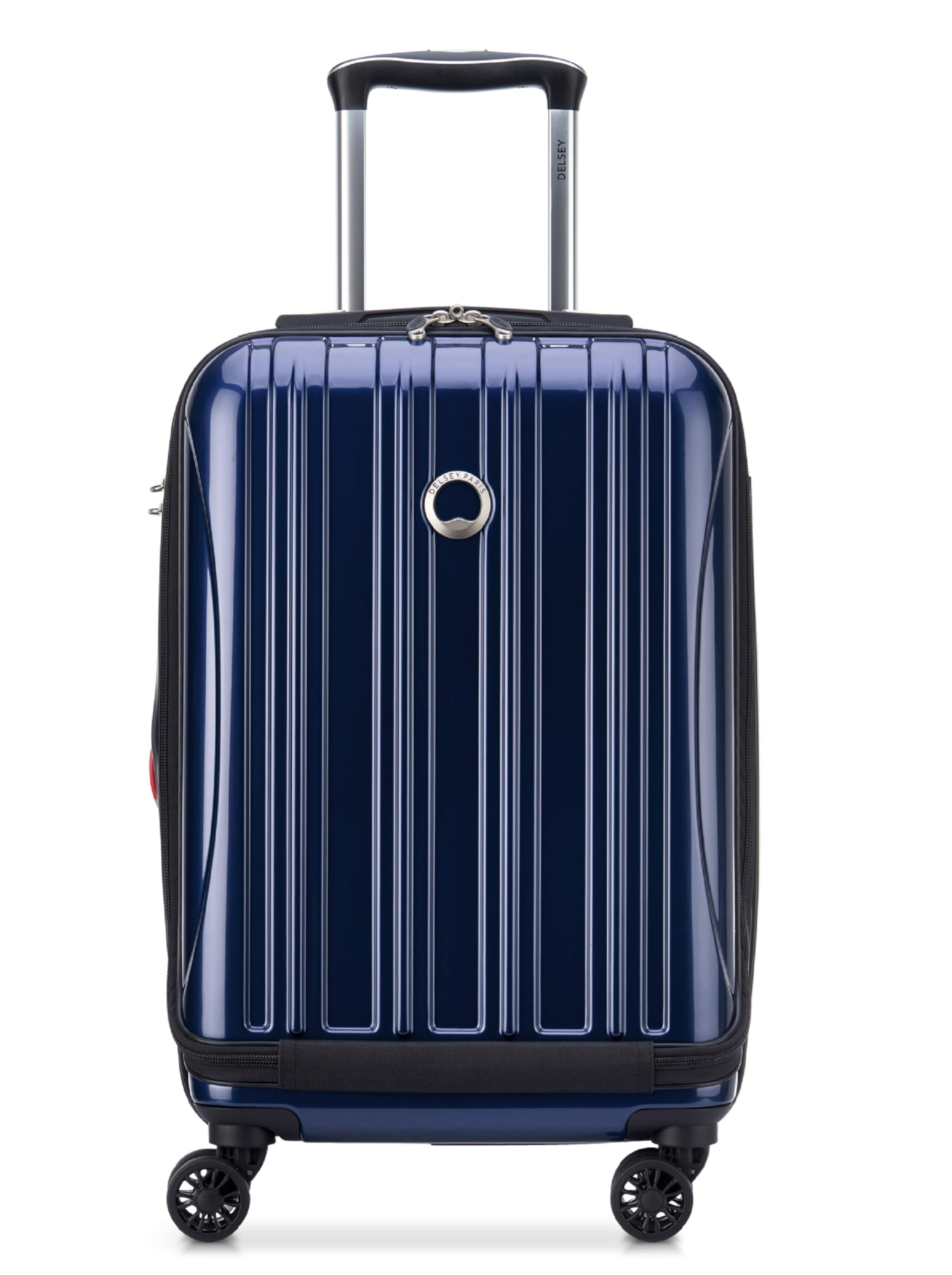 DELSEY PARIS Helium Aero Hardside Expandable Luggage with Spinner Wheels, Blue Cobalt, Checked-Large 28 Inch