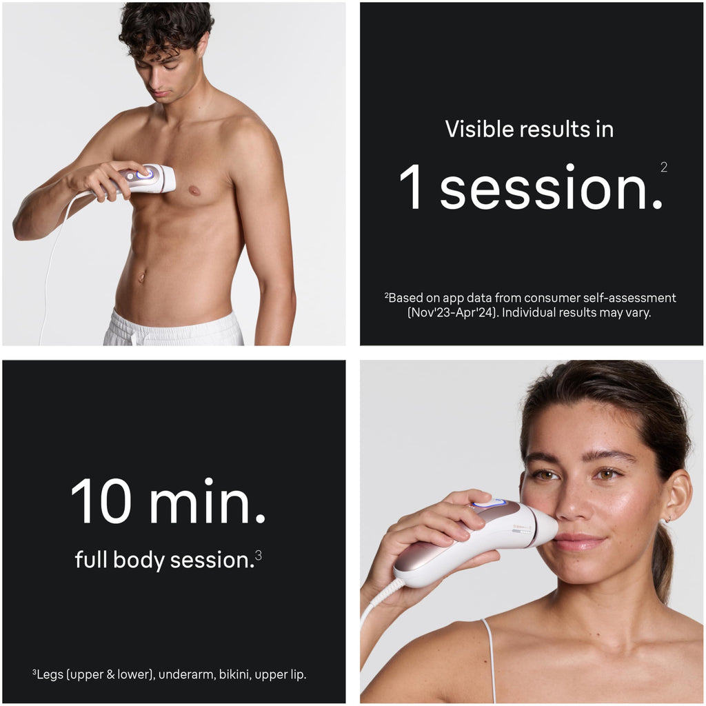 Braun Smart IPL, Vogue’s Best Hair Removal Device, Skin i·Expert Pro 7: at Home Laser Hair Removal, Permanent Visible Hair Reduction, Free App, Venus Razor, 2 Smart Head, Facial Trimmer, IPL7219