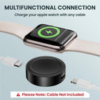 Ruxely Magnetic Charger for Apple Watch,Portable Wireless Fast iWatch Charger Adapter with USB C & iPhone Power Port,Short Apple Watch Charging Cable for iWatch Series 11 10 9 8 7 6,Ultra 3,42/46/44mm