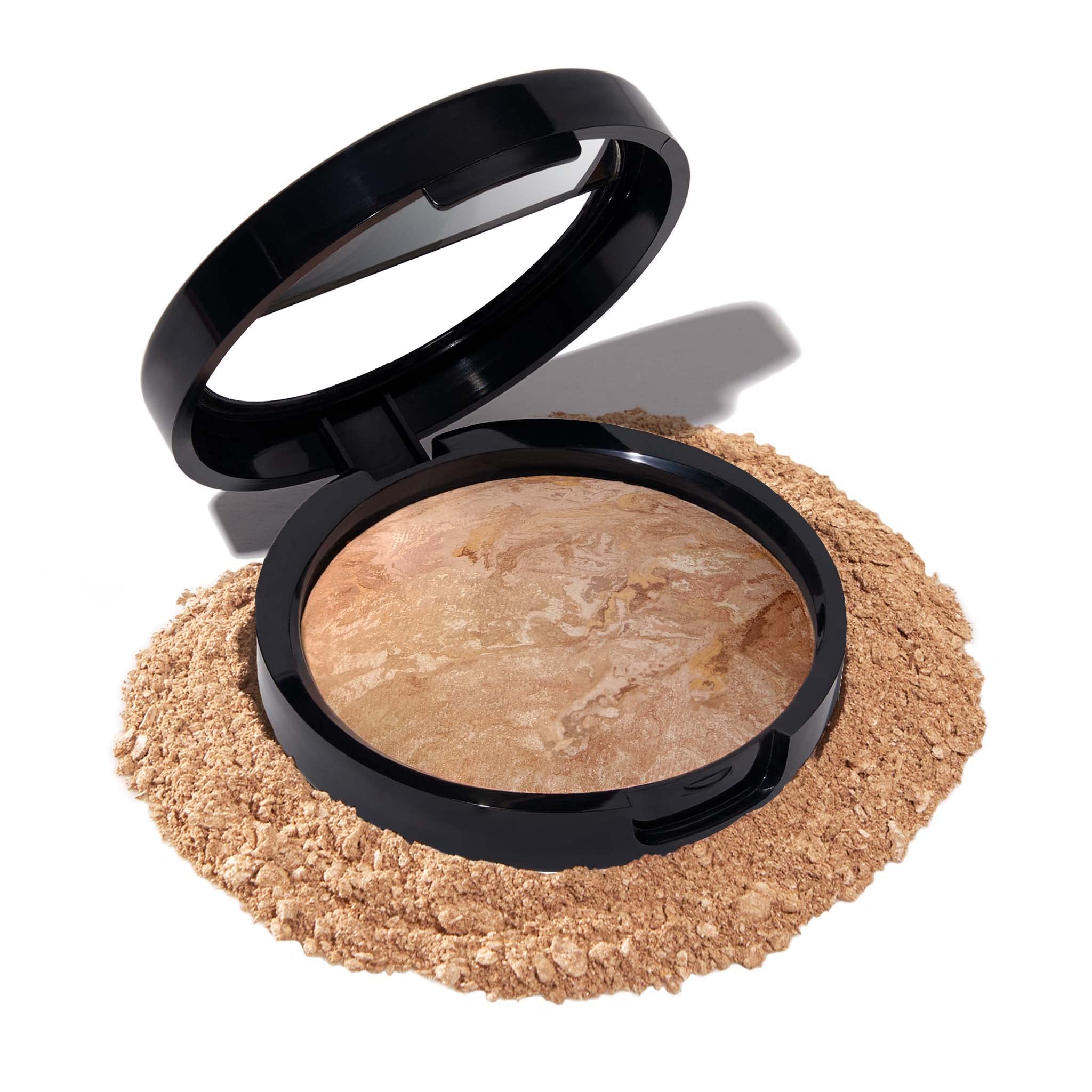 LAURA GELLER NEW YORK Award-Winning Baked Balance-n-Brighten Color Correcting Powder Foundation - Fair - Buildable Light to Medium Coverage - Demi-Matte Natural Finish