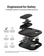 Belkin 3-in-1 MagSafe-Compatible iPhone Charger - Foldable Magnetic Qi2 Certified, MagSafe Charging Station for Phone, Apple Watch, AirPods - Wireless for Multiple Devices