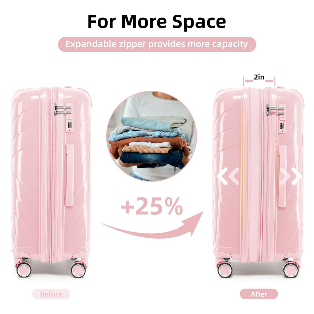 Carry On Luggage 22x14x9 Airline Approved, 20 Inch Expandable Hardshell Luggage Carry-on Suitcases with Spinner Wheels, Carry On Suitcase Set for Women (MOCHA)