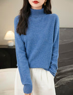 Chanyarn Women's Turtleneck 100% Merino Wool 2025 First-Line Ready to Wear Fall Winter Seamless Knit Pullover Sweater