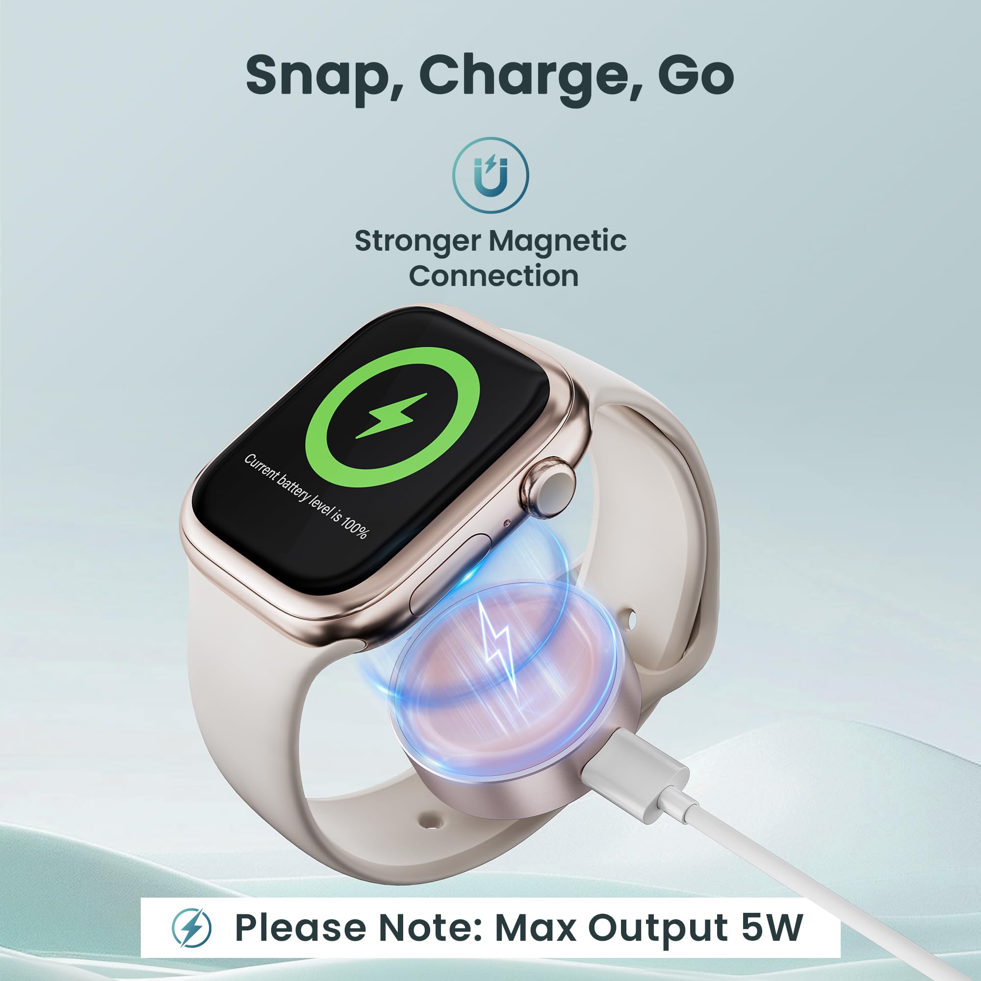 Ruxely Magnetic Charger for Apple Watch,Portable Wireless Fast iWatch Charger Adapter with USB C & iPhone Power Port,Short Apple Watch Charging Cable for iWatch Series 11 10 9 8 7 6,Ultra 3,42/46/44mm