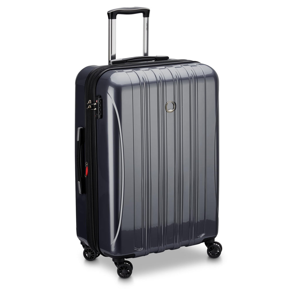 DELSEY PARIS Helium Aero Hardside Expandable Luggage with Spinner Wheels, Blue Cobalt, Checked-Large 28 Inch