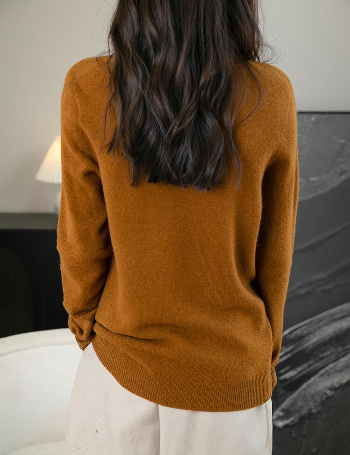 Chanyarn Women's Turtleneck 100% Merino Wool 2025 First-Line Ready to Wear Fall Winter Seamless Knit Pullover Sweater