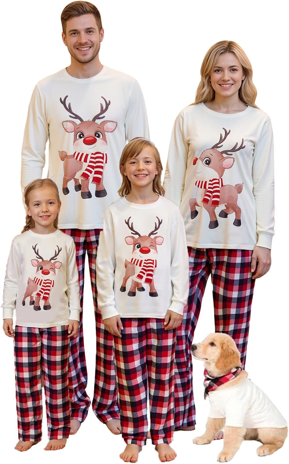 WephuPSho Christmas Family Matching Pajamas, Festive Xmas Jammies Sets for the Whole Family, Holiday Pjs Christmas