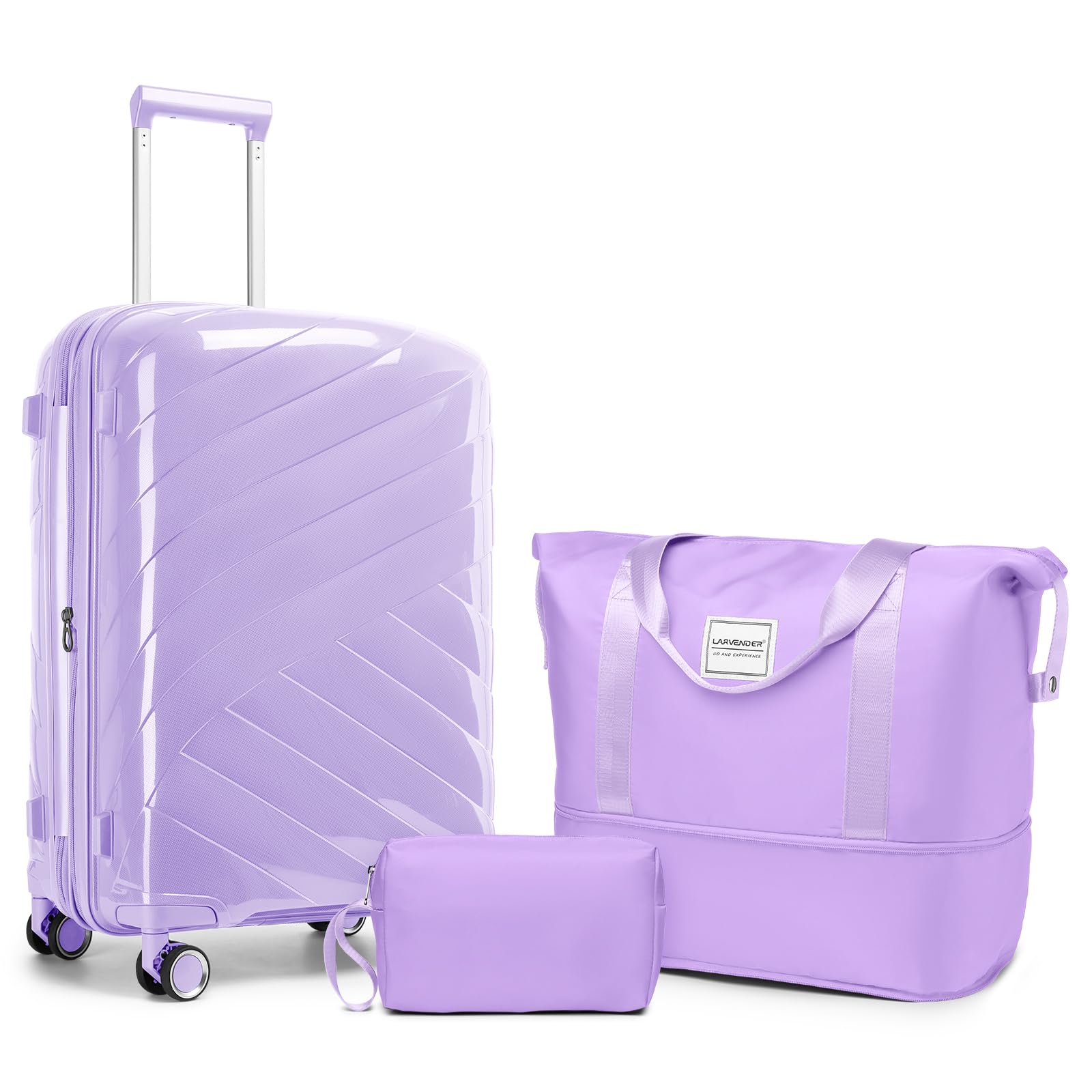 Carry On Luggage 22x14x9 Airline Approved, 20 Inch Expandable Hardshell Luggage Carry-on Suitcases with Spinner Wheels, Carry On Suitcase Set for Women (MOCHA)