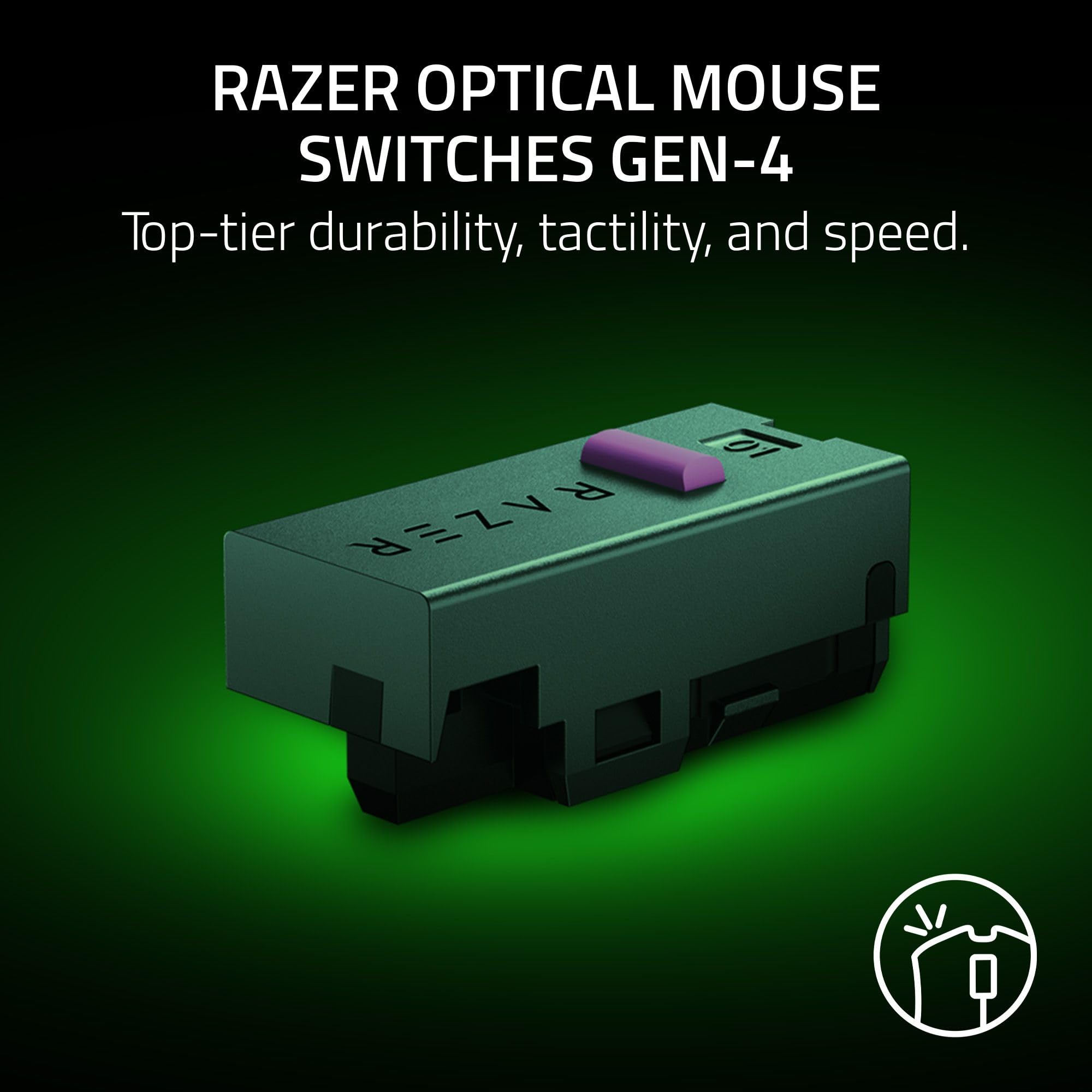 Razer DeathAdder V4 Pro Wireless Gaming Mouse: 56g Lightweight - HyperSpeed Wireless Gen-2 - Optical Scroll Wheel - Optical Switches Gen-4 - Focus Pro 45K Sensor Gen-2 - Up to 150 Hr Battery
