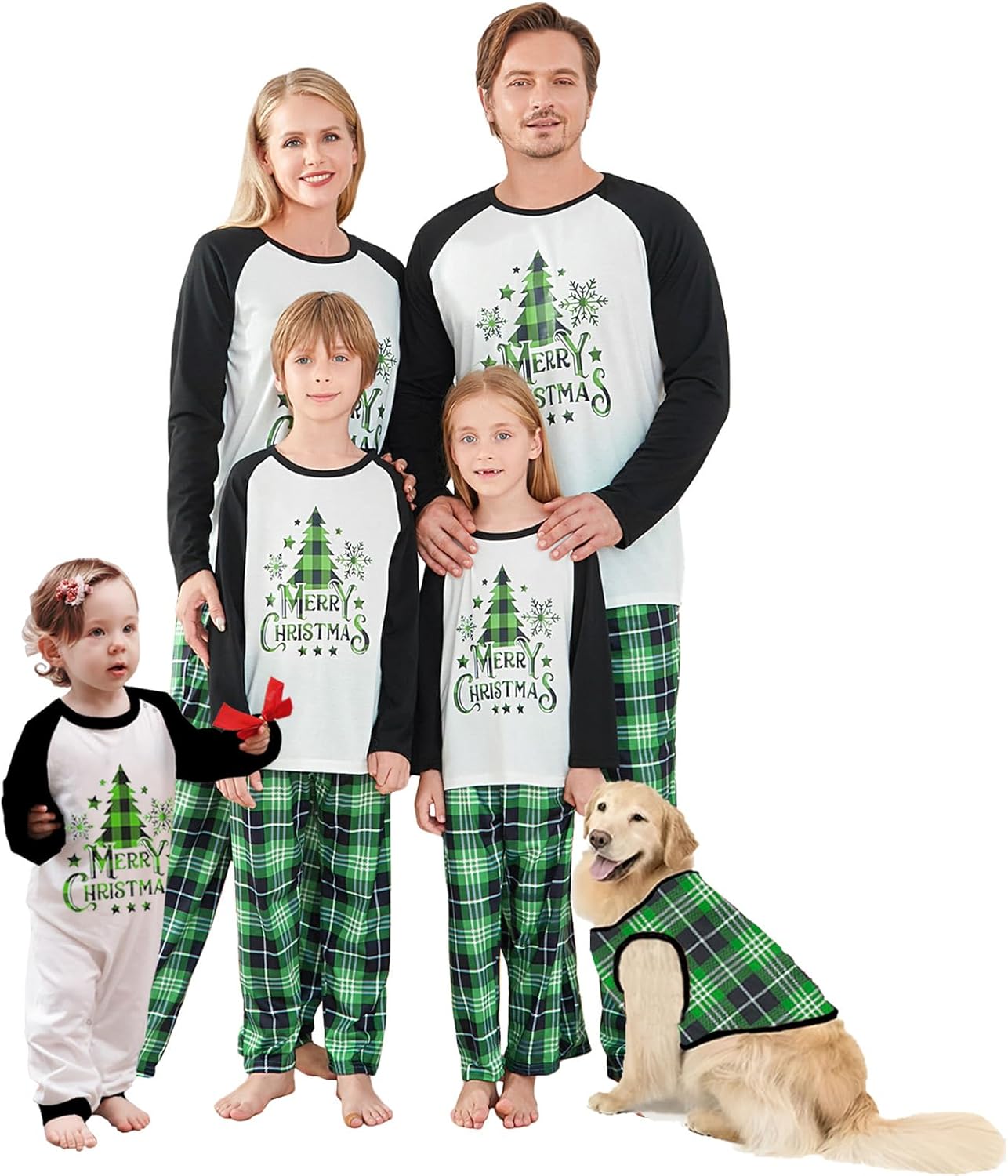WephuPSho Christmas Family Matching Pajamas, Festive Xmas Jammies Sets for the Whole Family, Holiday Pjs Christmas