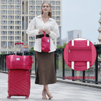 Carry On Luggage 22x14x9 Airline Approved, 20 Inch Expandable Hardshell Luggage Carry-on Suitcases with Spinner Wheels, Carry On Suitcase Set for Women (MOCHA)