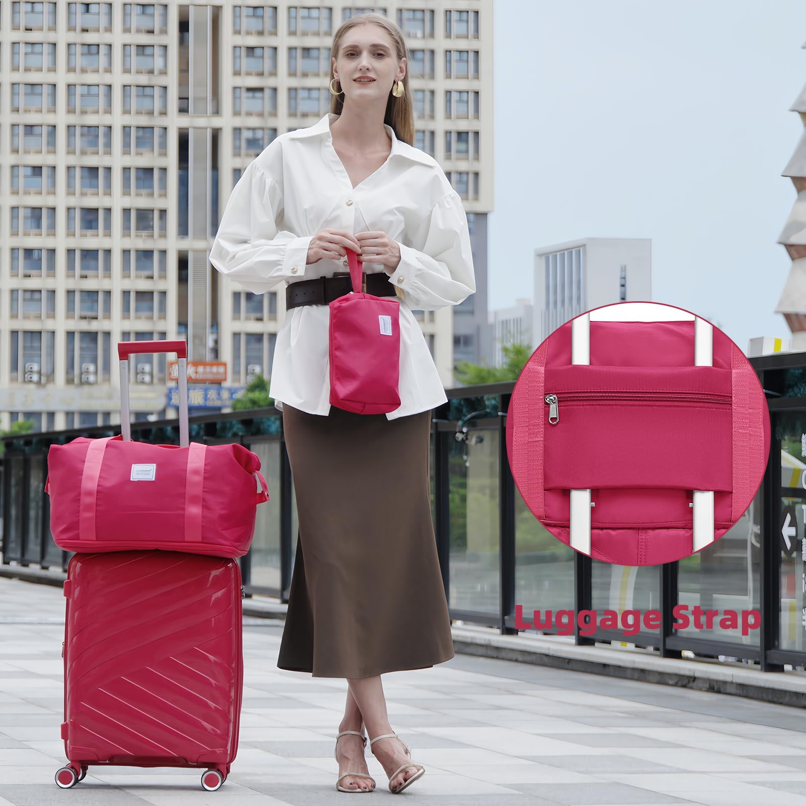 Carry On Luggage 22x14x9 Airline Approved, 20 Inch Expandable Hardshell Luggage Carry-on Suitcases with Spinner Wheels, Carry On Suitcase Set for Women (MOCHA)