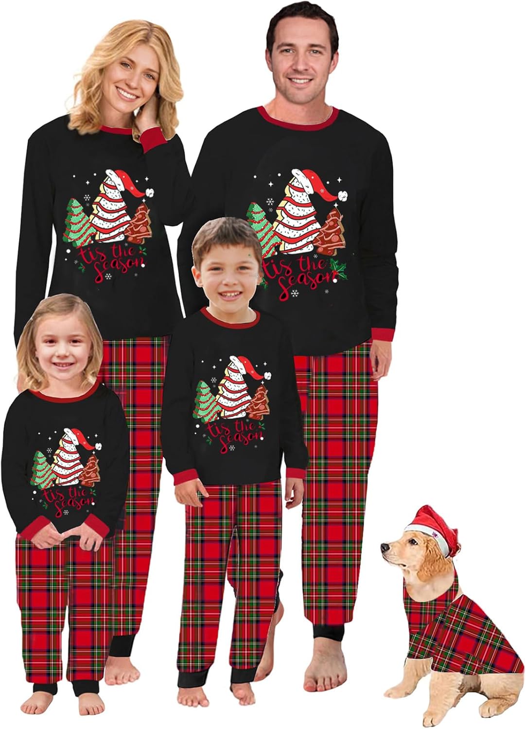 WephuPSho Christmas Family Matching Pajamas, Festive Xmas Jammies Sets for the Whole Family, Holiday Pjs Christmas