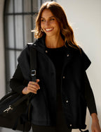 Athlisan Womens Fleece Vest Casual Sleeveless Button Down Sherpa Jacket Outerwear with Pockets