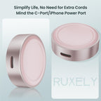 Ruxely Magnetic Charger for Apple Watch,Portable Wireless Fast iWatch Charger Adapter with USB C & iPhone Power Port,Short Apple Watch Charging Cable for iWatch Series 11 10 9 8 7 6,Ultra 3,42/46/44mm