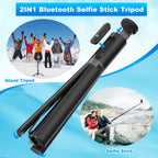 TONEOF 68" Magnetic Selfie Stick Tripod with Aluminum Strong Magnetic Holder for Magsafe, 360° Rotatable Travel Phone Tripod Stand with Metal Ring & Rechargeable Remote for iPhone/Android(Beige Gray)