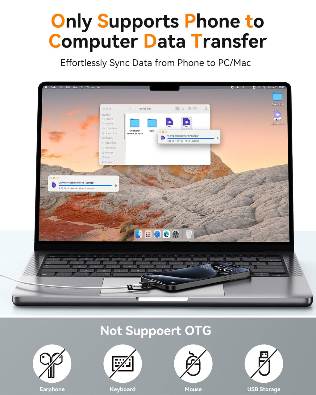 Temdan 4 Pack Lightning to USB C Adapter for iPhone 15/16/17 Pro/17 Pro Max,for iPhone 17/16 Charger,17/16 Accessories,Fast Charging & Data Transfer,USB C Charger Connector Cable,Not for Audio/OTG