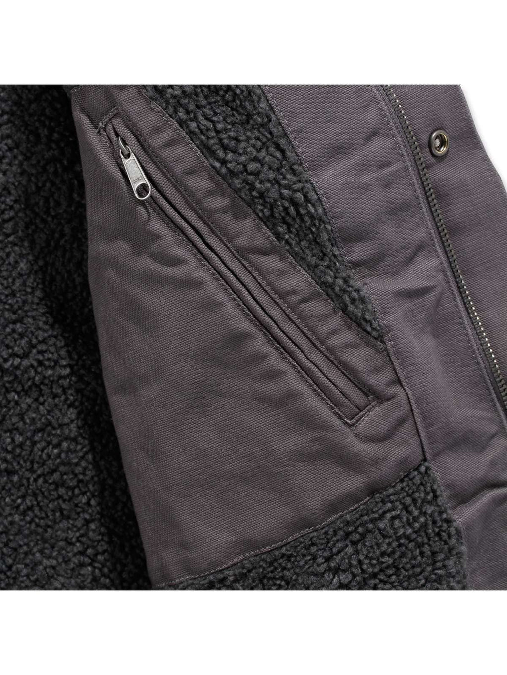 Carhartt Men's Relaxed Fit Washed Duck Sherpa-Lined Utility Jacket