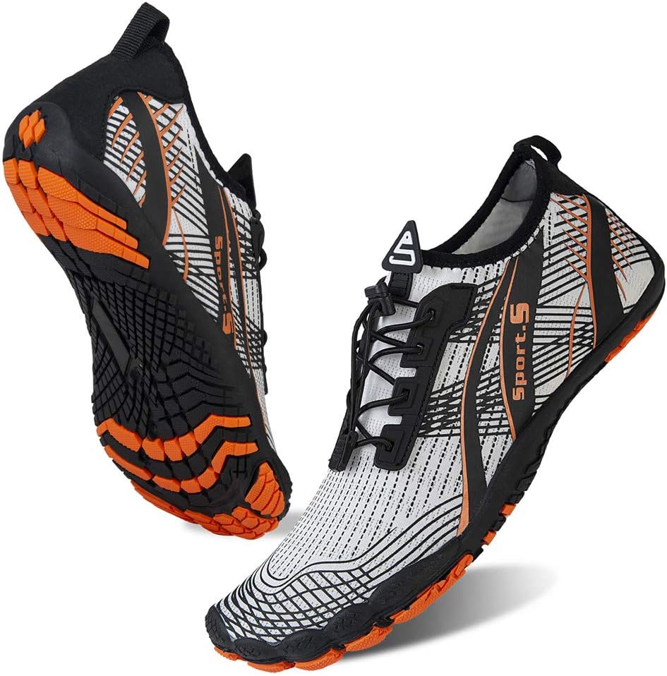 Water Shoes for Men Barefoot Quick-Dry Aqua Sock Outdoor Athletic Sport Shoes for Kayaking, Boating, Hiking, Surfing, Walking