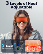 Heated Eye Mask - Cordless Eye Mask for Dry Eyes, FSA - HSA Eligible, Eye Relief, Improved Sleep, Washable Eye Heating pad for Travel and with Replaceable Shell (Gray)