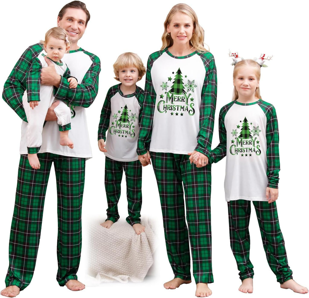 WephuPSho Christmas Family Matching Pajamas, Festive Xmas Jammies Sets for the Whole Family, Holiday Pjs Christmas