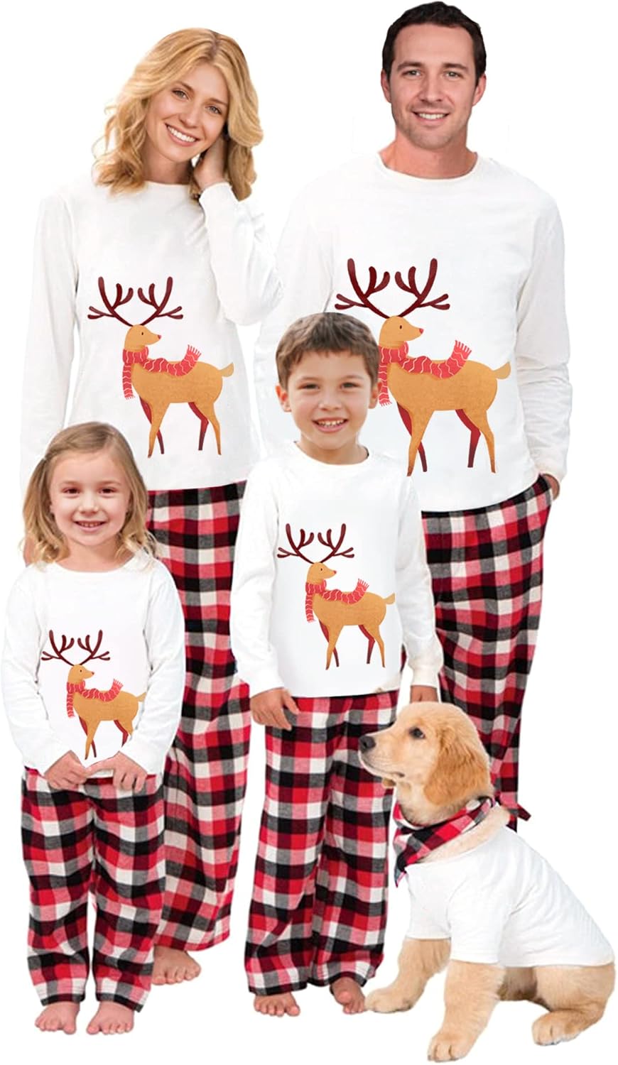 WephuPSho Christmas Family Matching Pajamas, Festive Xmas Jammies Sets for the Whole Family, Holiday Pjs Christmas