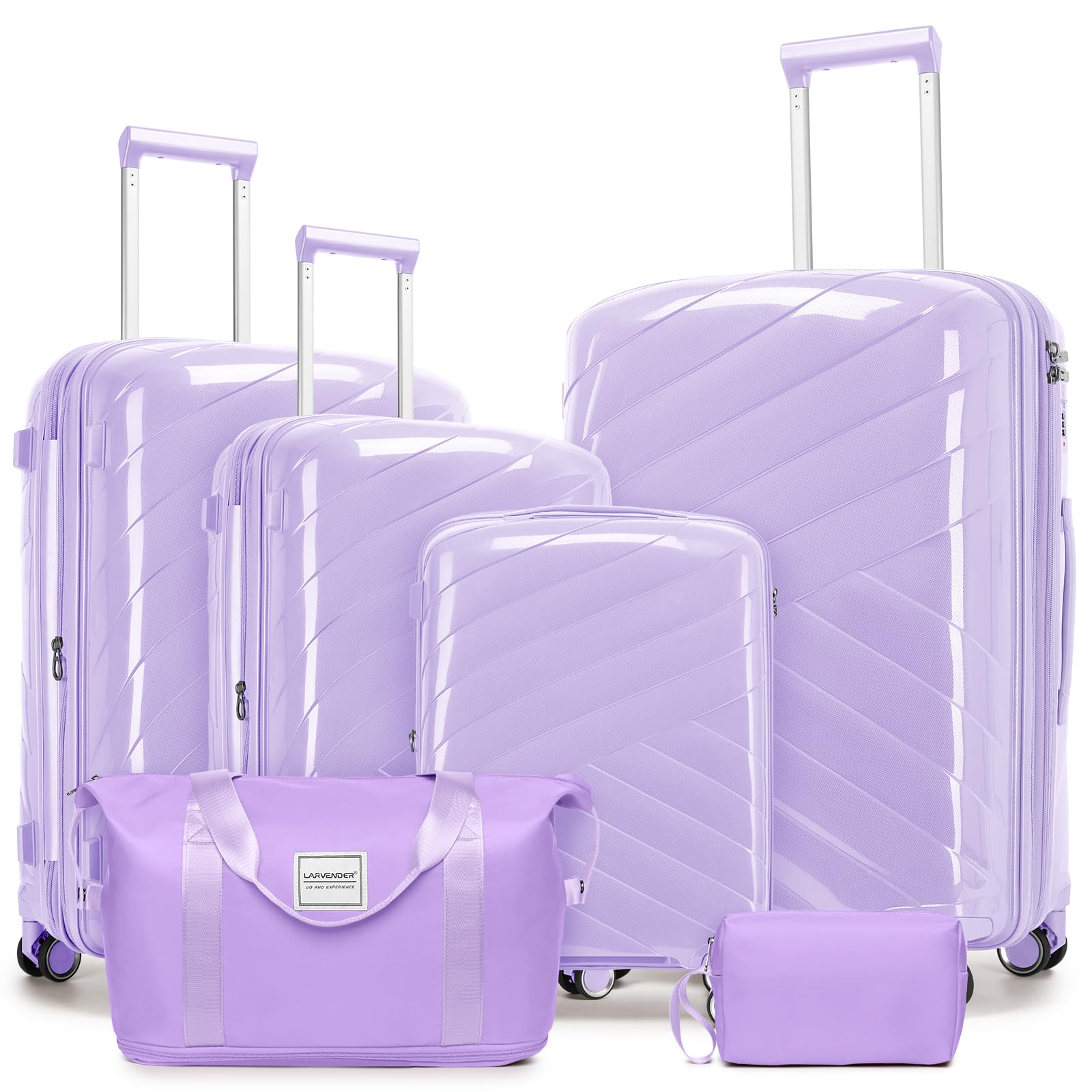 Carry On Luggage 22x14x9 Airline Approved, 20 Inch Expandable Hardshell Luggage Carry-on Suitcases with Spinner Wheels, Carry On Suitcase Set for Women (MOCHA)