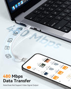 Temdan 4 Pack Lightning to USB C Adapter for iPhone 15/16/17 Pro/17 Pro Max,for iPhone 17/16 Charger,17/16 Accessories,Fast Charging & Data Transfer,USB C Charger Connector Cable,Not for Audio/OTG