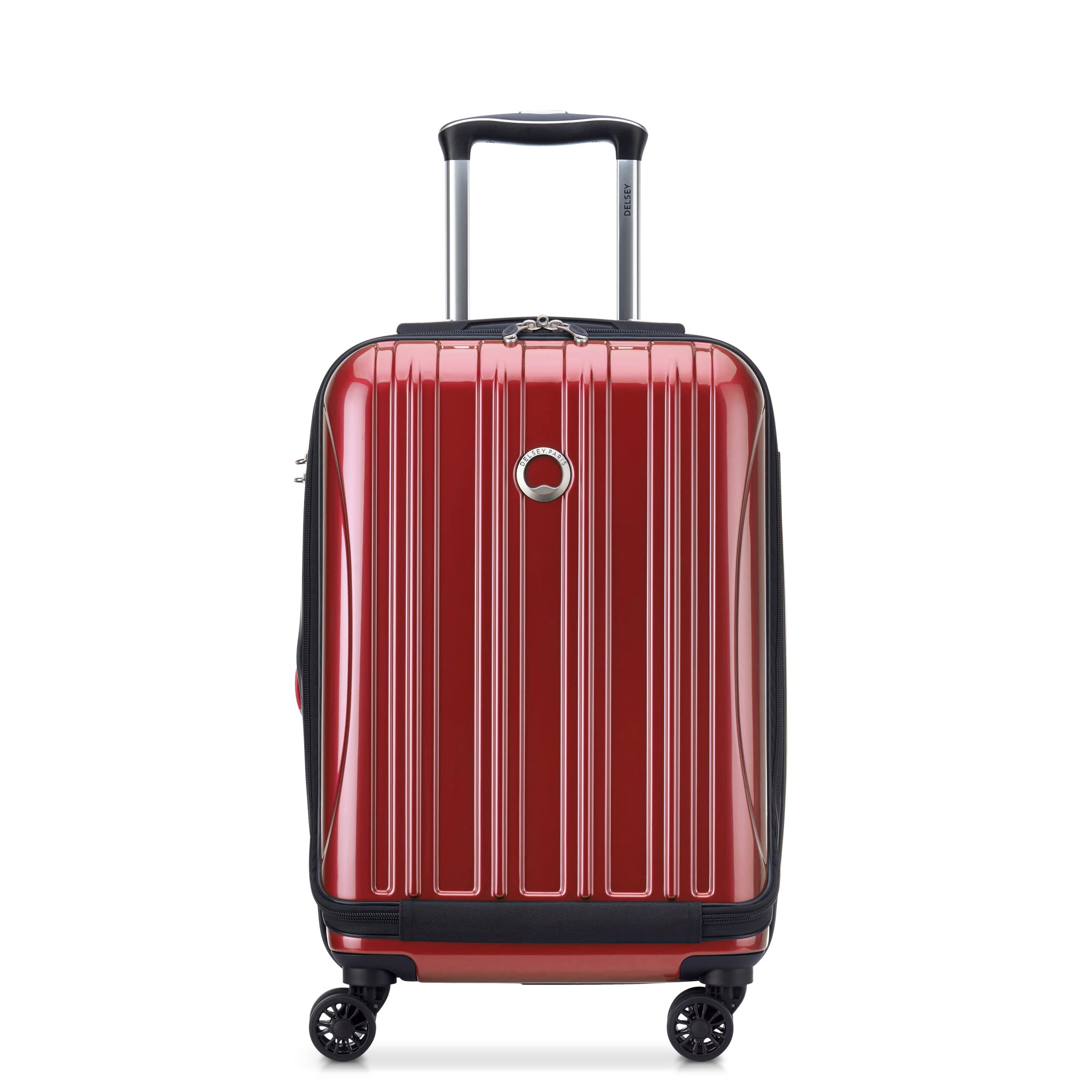 DELSEY PARIS Helium Aero Hardside Expandable Luggage with Spinner Wheels, Blue Cobalt, Checked-Large 28 Inch