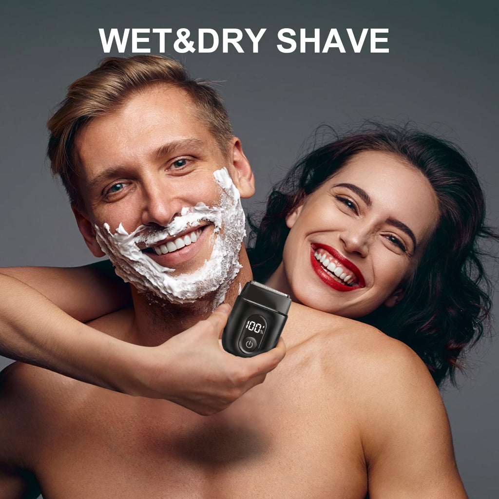 Cordless Electric Shaver for Women: Mini Electric Razors with LED Display - Rechargeable Bikini Trimmer - IPX7 Waterproof Wet Dry Face Razor for Body Pubic Leg