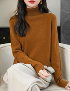 Chanyarn Women's Turtleneck 100% Merino Wool 2025 First-Line Ready to Wear Fall Winter Seamless Knit Pullover Sweater