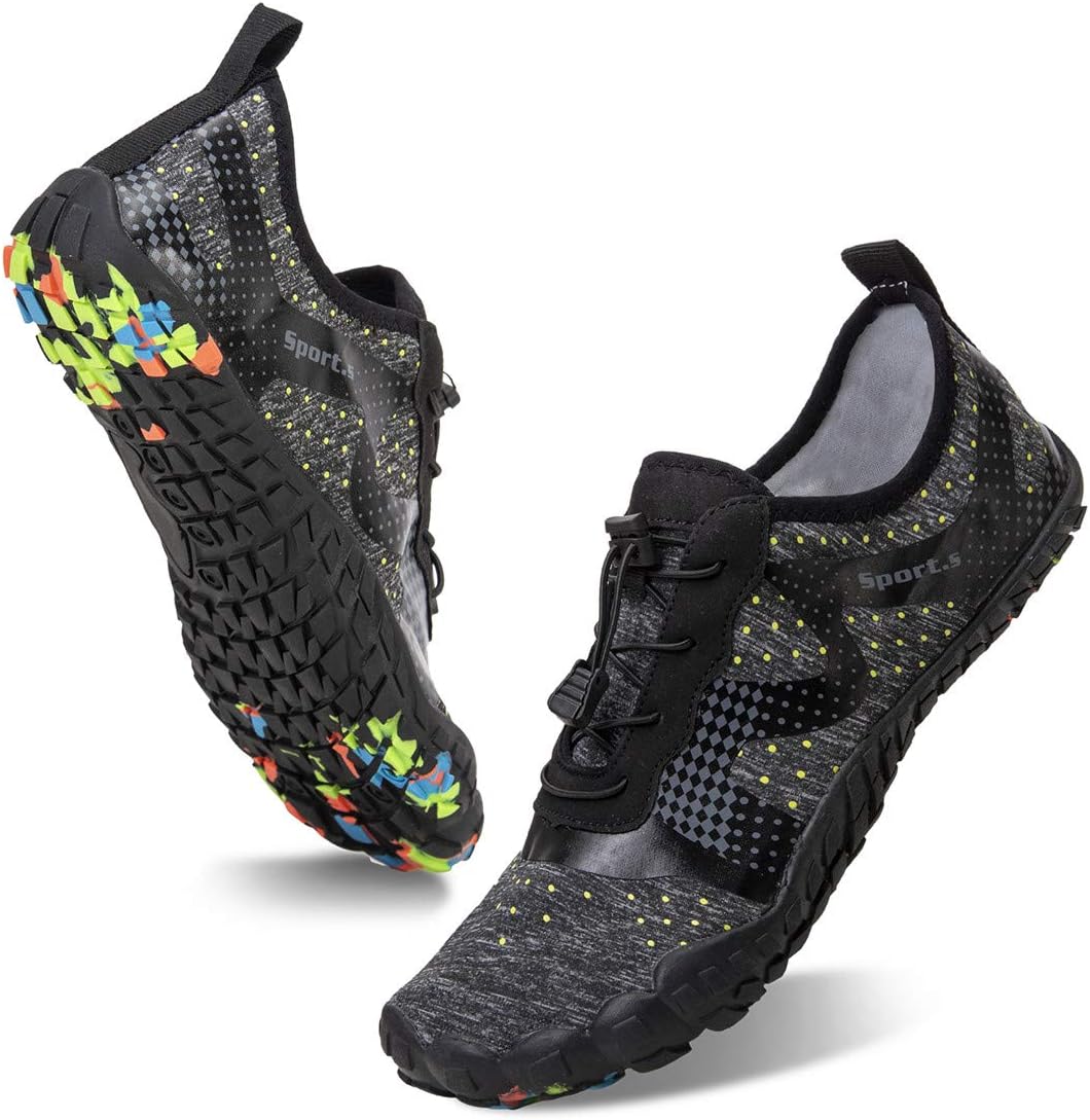 Water Shoes for Men Barefoot Quick-Dry Aqua Sock Outdoor Athletic Sport Shoes for Kayaking, Boating, Hiking, Surfing, Walking