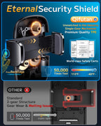 Qifutan Dash Mounted Phone Holders for Your Car Dash Phone Mount for Car Dashboard Air Vent Multi-Mount 3 in 1 Vehicle Windshield Holder Compatible Multi-Device Clip