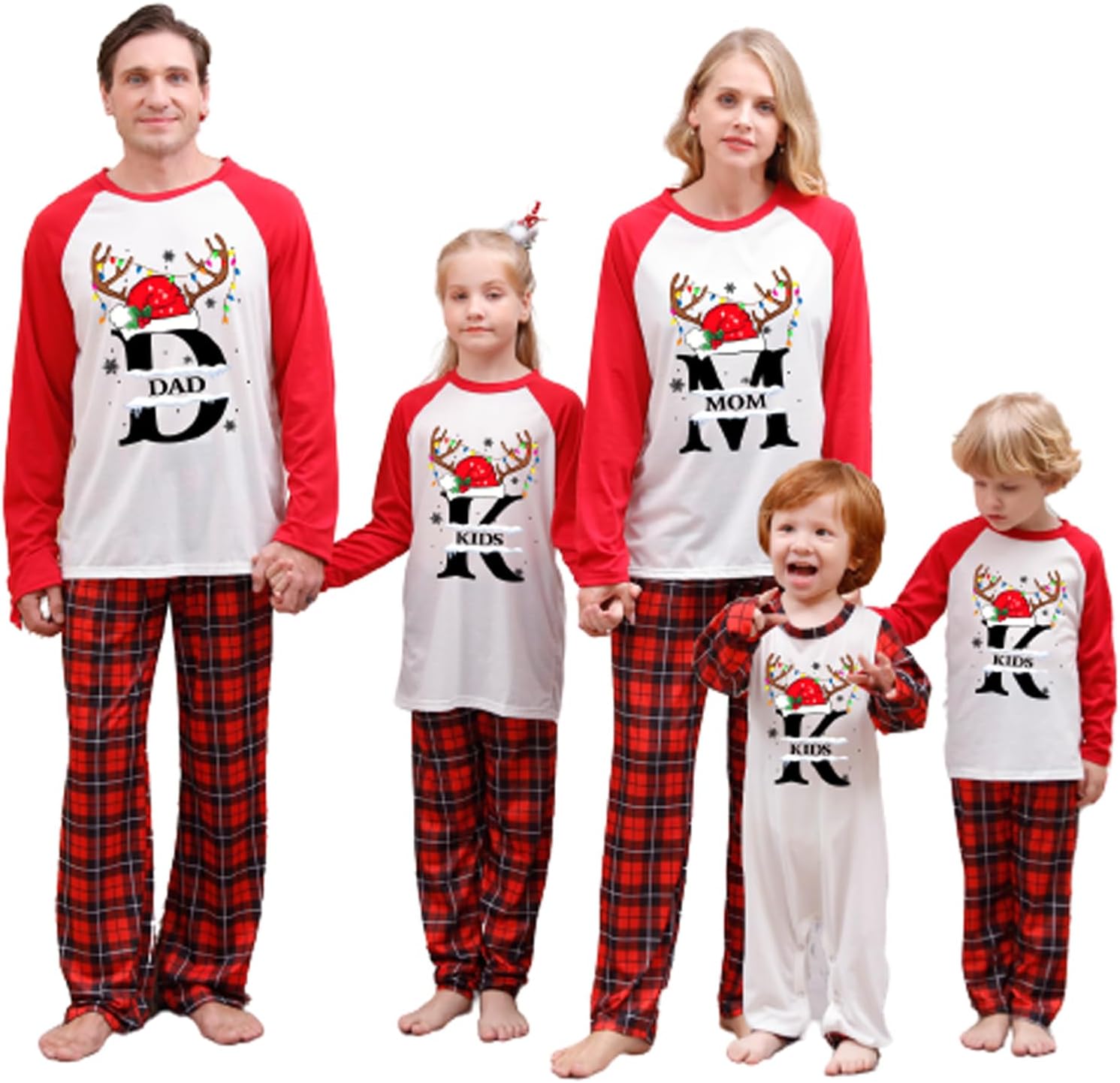 WephuPSho Christmas Family Matching Pajamas, Festive Xmas Jammies Sets for the Whole Family, Holiday Pjs Christmas