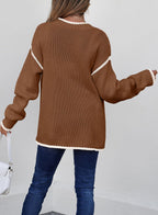 SHEWIN Womens Sweaters Crewneck Long Sleeve Knit Pullover Sweater Casual Fall Tops for Women 2025