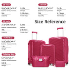 Carry On Luggage 22x14x9 Airline Approved, 20 Inch Expandable Hardshell Luggage Carry-on Suitcases with Spinner Wheels, Carry On Suitcase Set for Women (MOCHA)