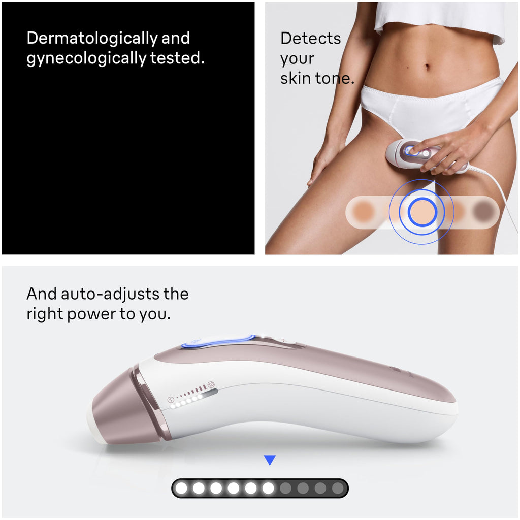 Braun Smart IPL, Vogue’s Best Hair Removal Device, Skin i·Expert Pro 7: at Home Laser Hair Removal, Permanent Visible Hair Reduction, Free App, Venus Razor, 2 Smart Head, Facial Trimmer, IPL7219