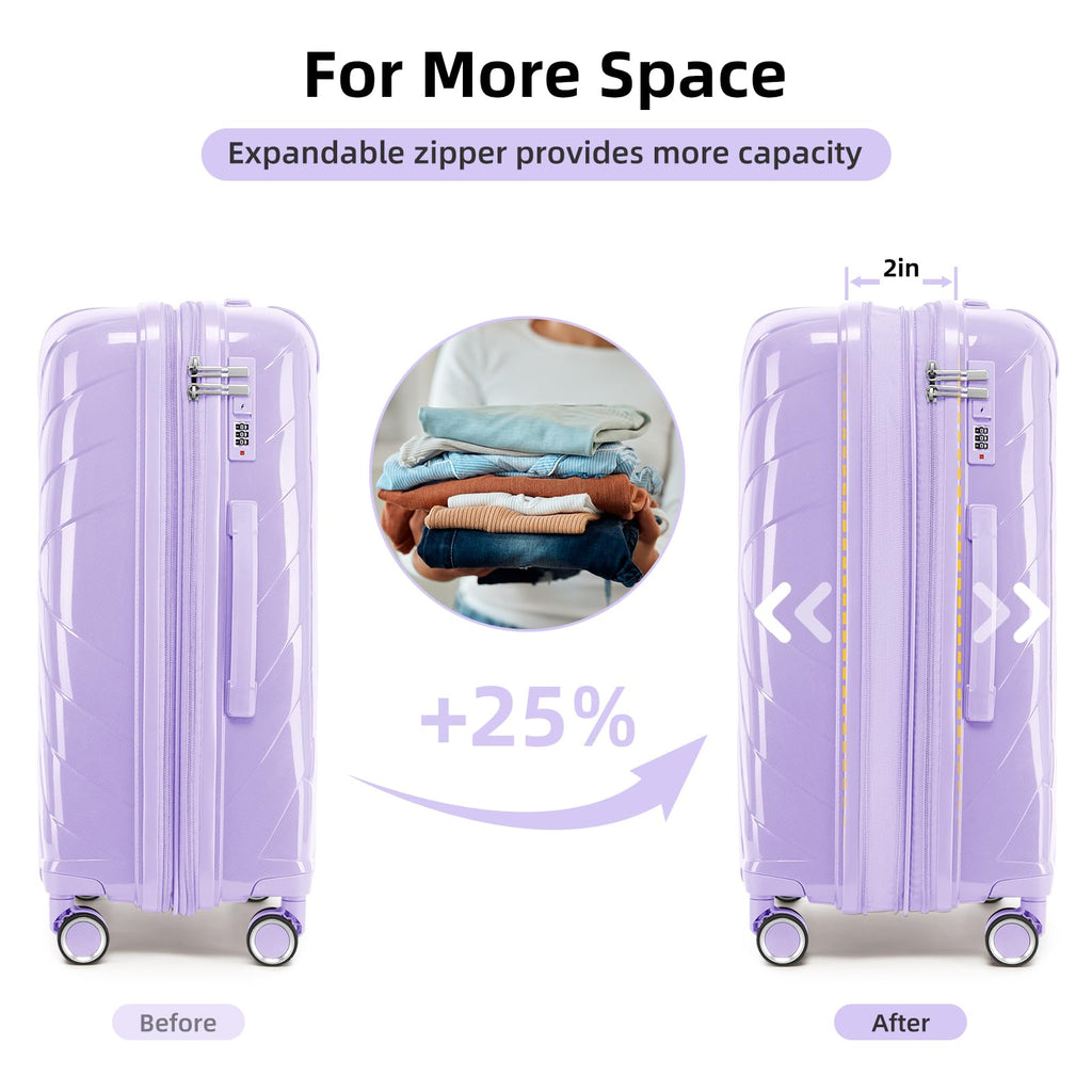 Carry On Luggage 22x14x9 Airline Approved, 20 Inch Expandable Hardshell Luggage Carry-on Suitcases with Spinner Wheels, Carry On Suitcase Set for Women (MOCHA)