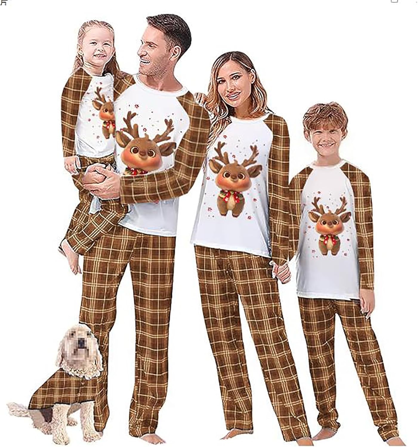 WephuPSho Christmas Family Matching Pajamas, Festive Xmas Jammies Sets for the Whole Family, Holiday Pjs Christmas
