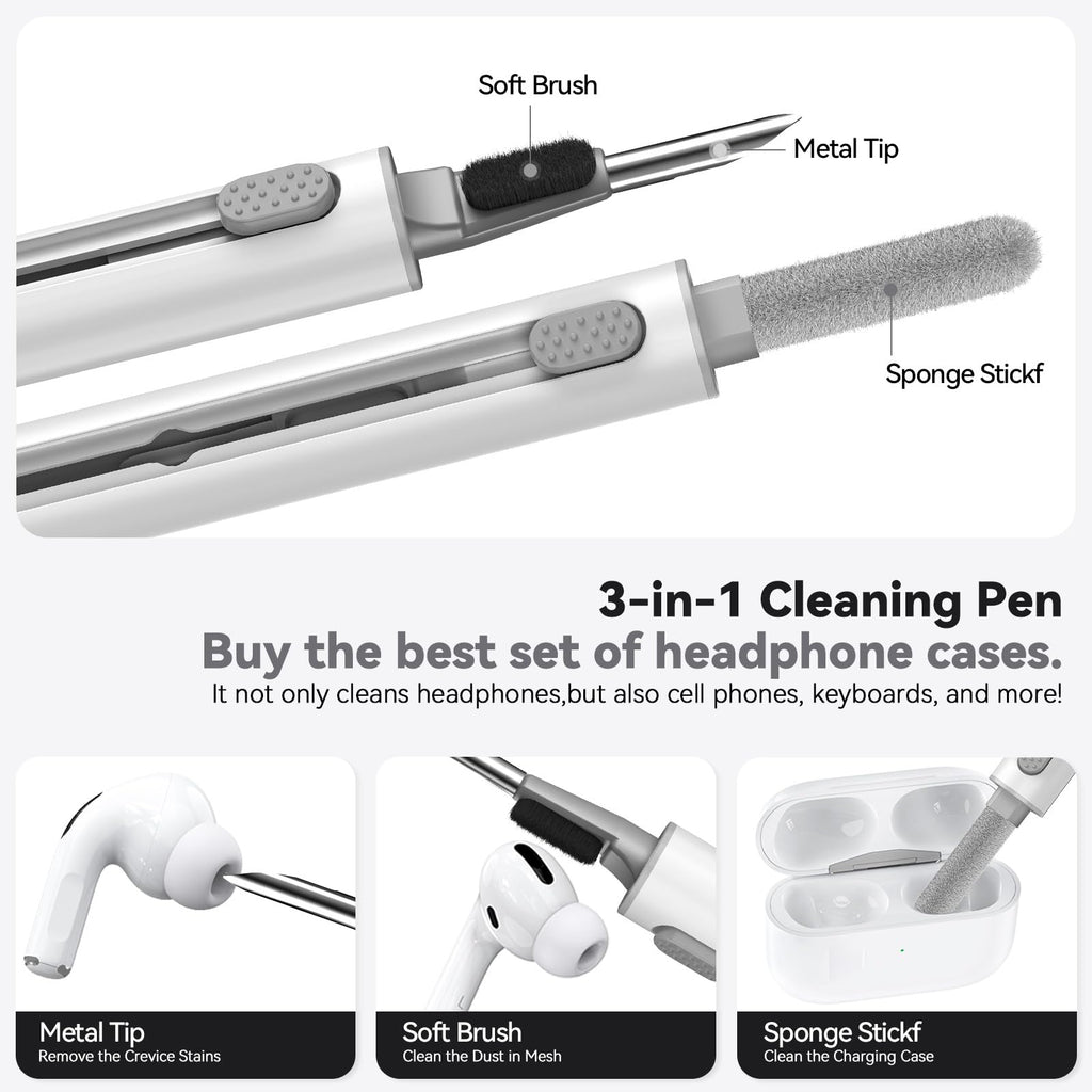 Ljusmicker for AirPods Pro 3 Case 2025 with Cleaner Kit,Soft Silicone Protective Cover for Apple AirPods Pro 3rd Generation Case for Women Men,AirPod Pro 3 CasesAccessories with Keychain-Light Lilac