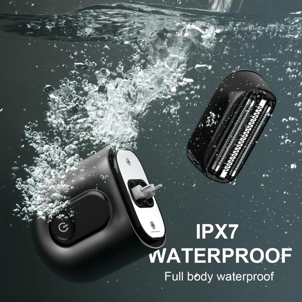 Cordless Electric Shaver for Women: Mini Electric Razors with LED Display - Rechargeable Bikini Trimmer - IPX7 Waterproof Wet Dry Face Razor for Body Pubic Leg