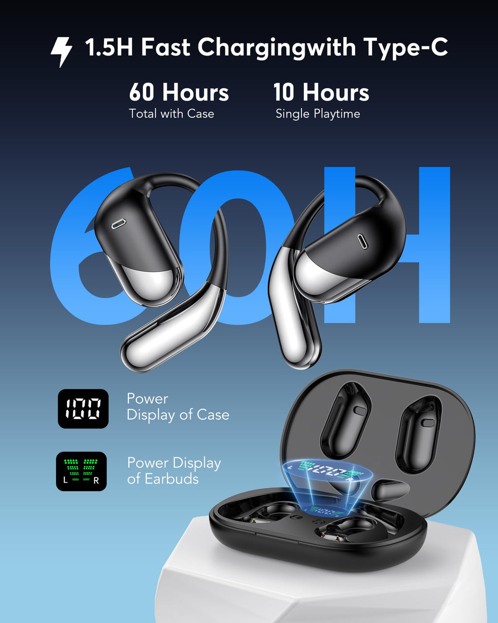 Translation Earbuds Real Time - AI 144 Language Translator Earbuds, Audifonos Traductores Inglés Español, 3-in-1 Translating Device, Translate Ear Buds for Travel Learning with Charging Cradle